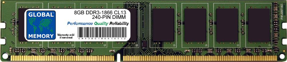8GB DDR3 1866MHz PC3-14900 240-PIN DIMM MEMORY RAM FOR HEWLETT-PACKARD DESKTOPS